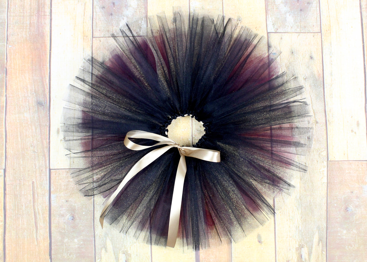 New Year Tutu Skirt in Black, Gold & Burgundy