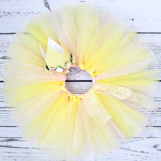 Pink Lemonade Tutu & Crown Set