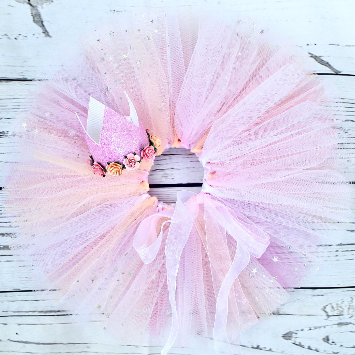 Pastel Pink Tutu & Crown Set