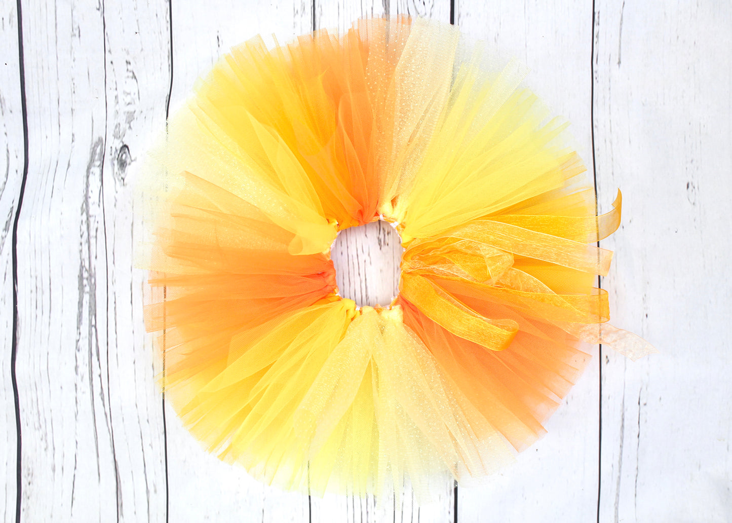 Orange & Yellow Tutu & Crown Set