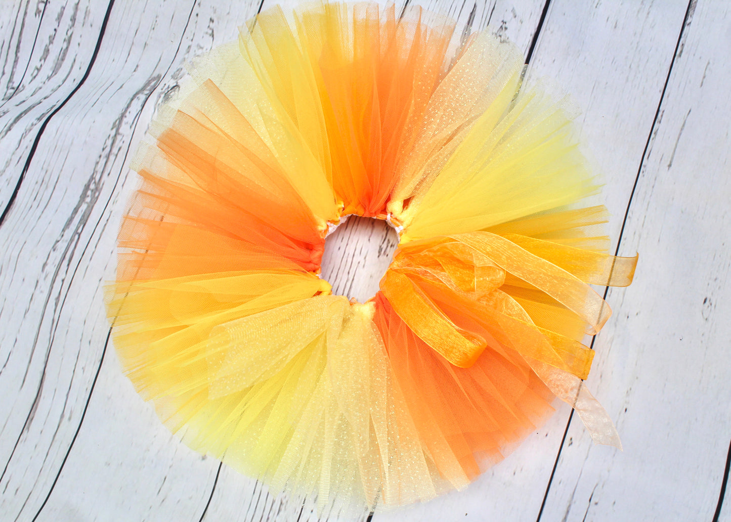 Orange & Yellow Tutu & Crown Set