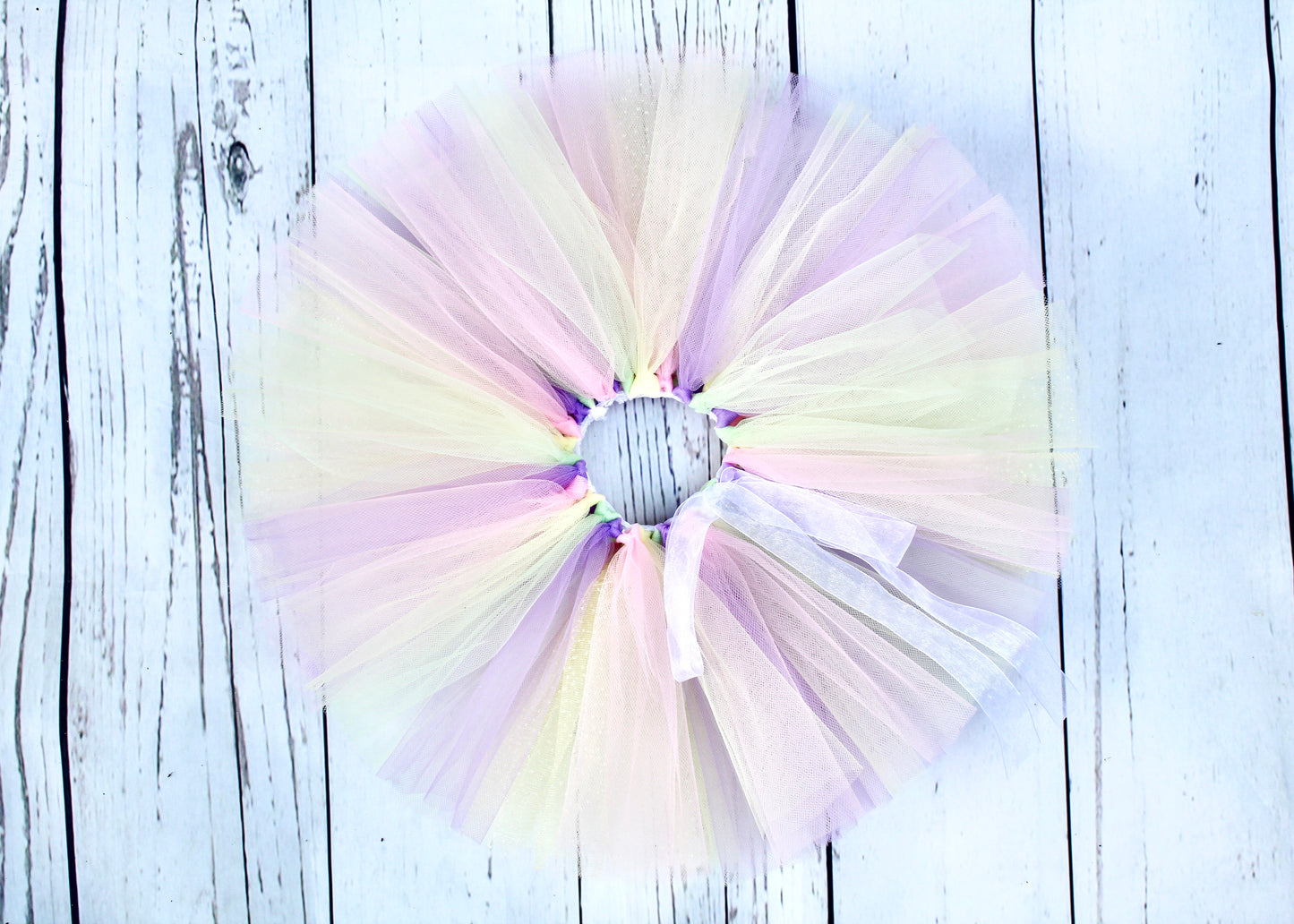 Pastel Rainbow Tutu & Crown Set