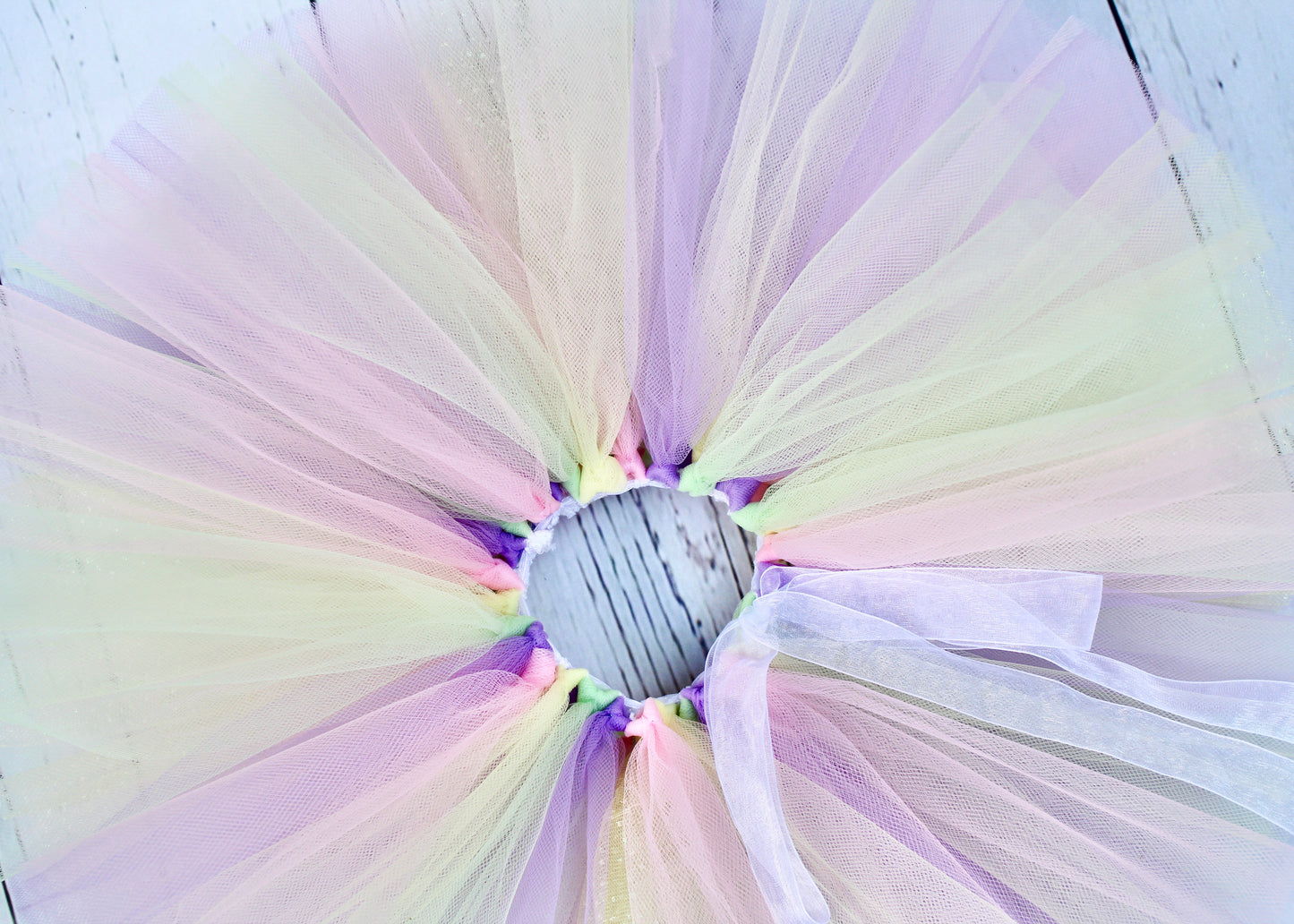 Pastel Rainbow Tutu & Crown Set