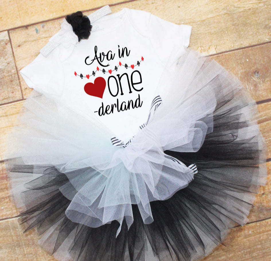 Personalised Alice in ONEderland Tutu Outfit