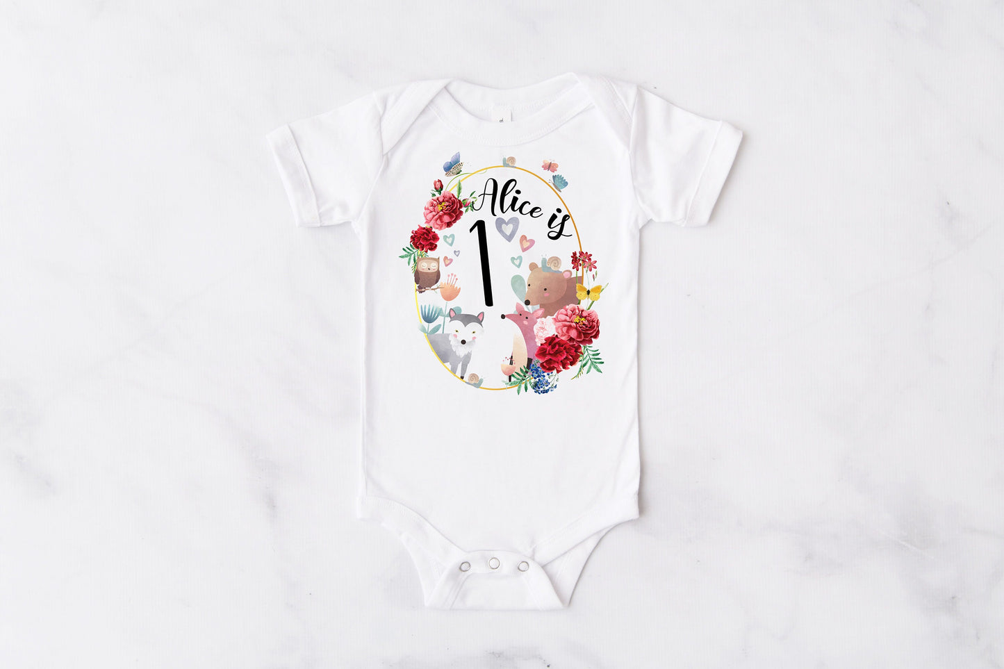 Woodland 1st Birthday Tutu Outfit in Mint Green