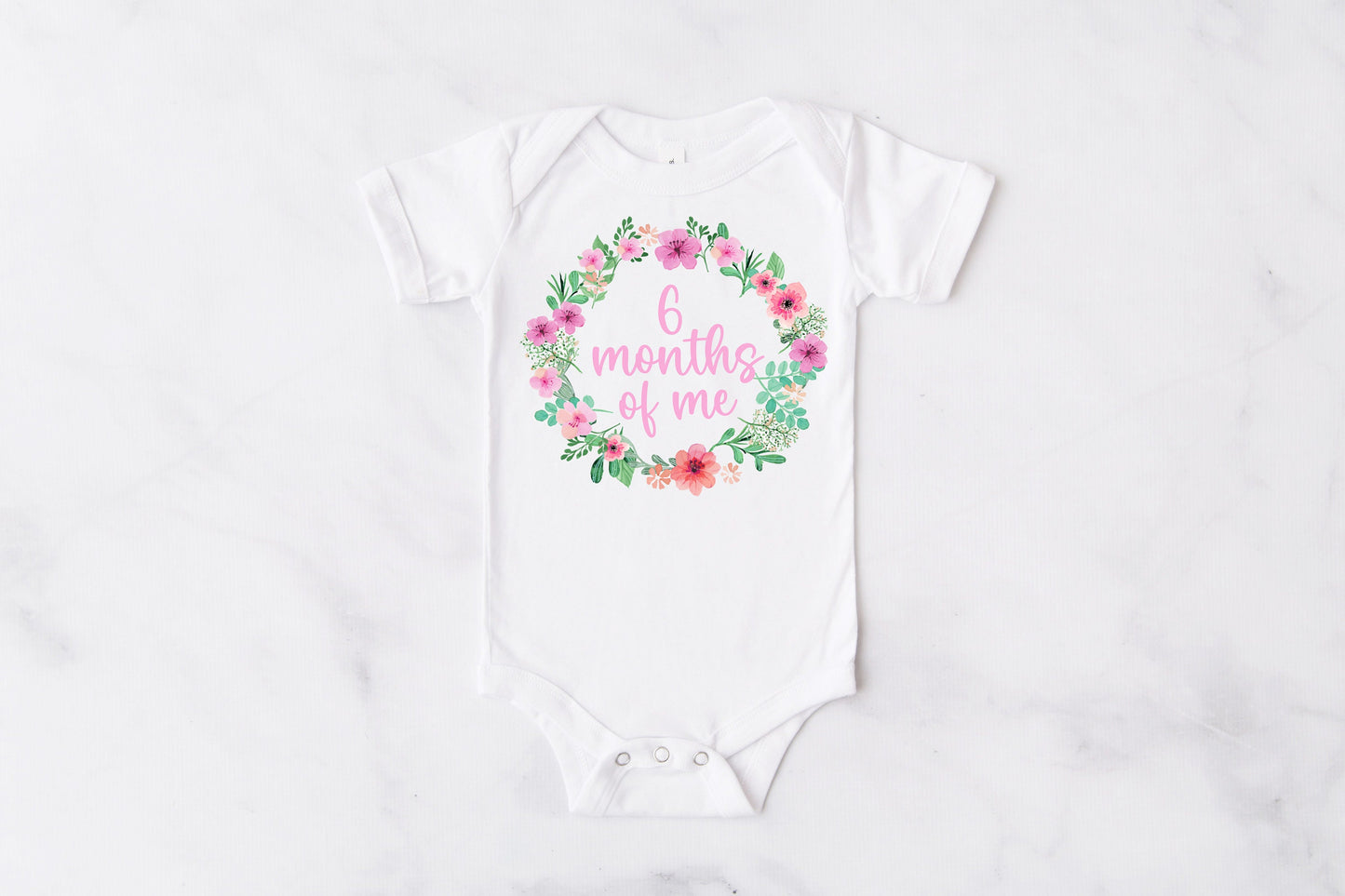 Half Birthday Outfit in Pink & Orange