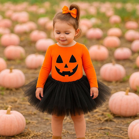 Pumpkin T-Shirt & Black Tutu Set
