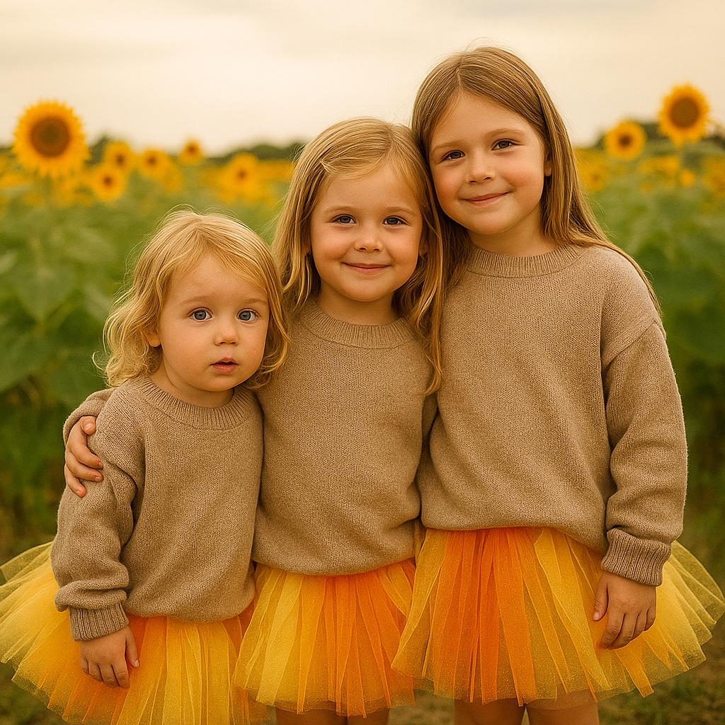Orange Yellow Ombre Tutu Skirt