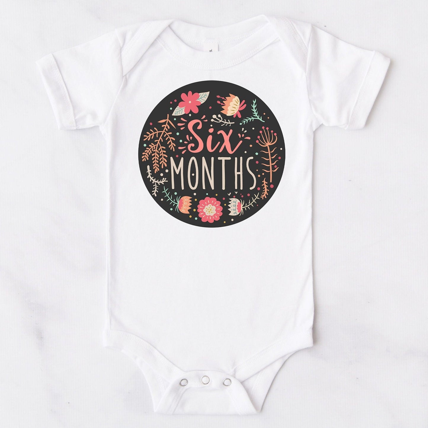 Floral 6 Month Baby Girl Bodysuit