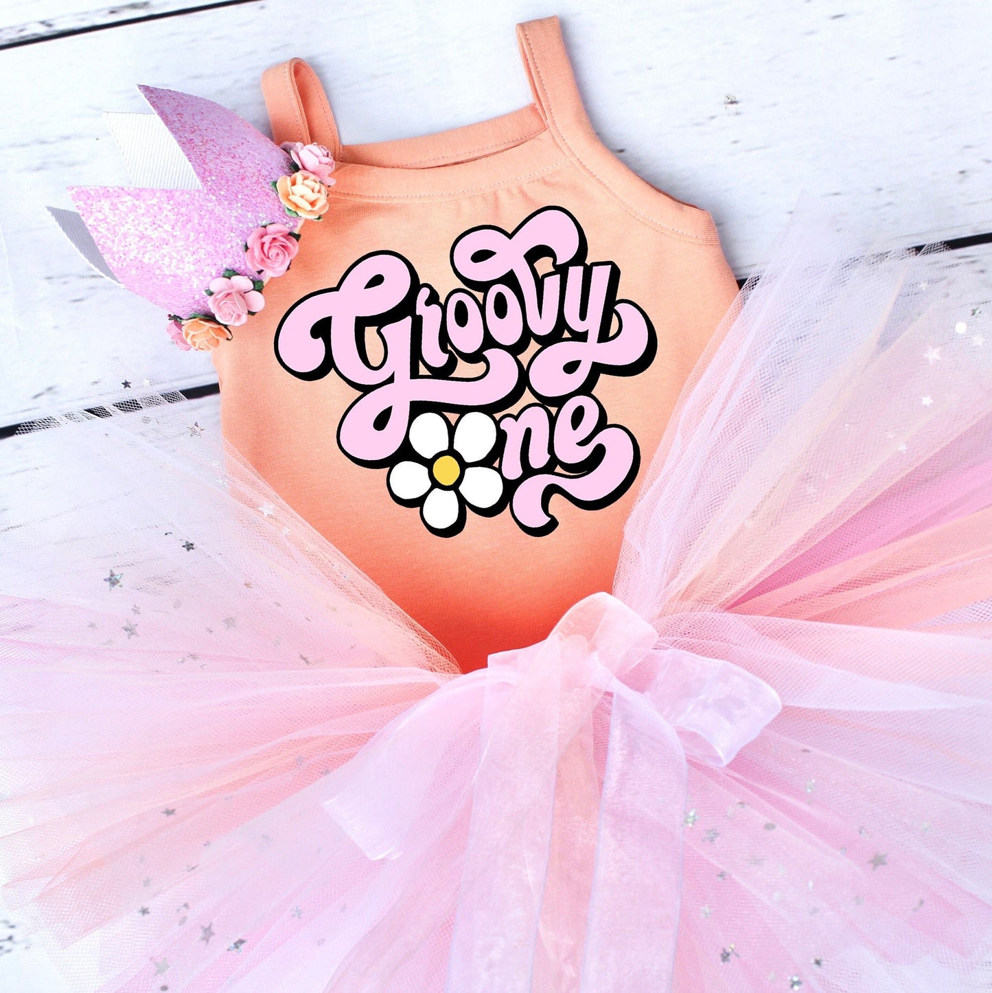 Groovy One 1st Birthday Outfit