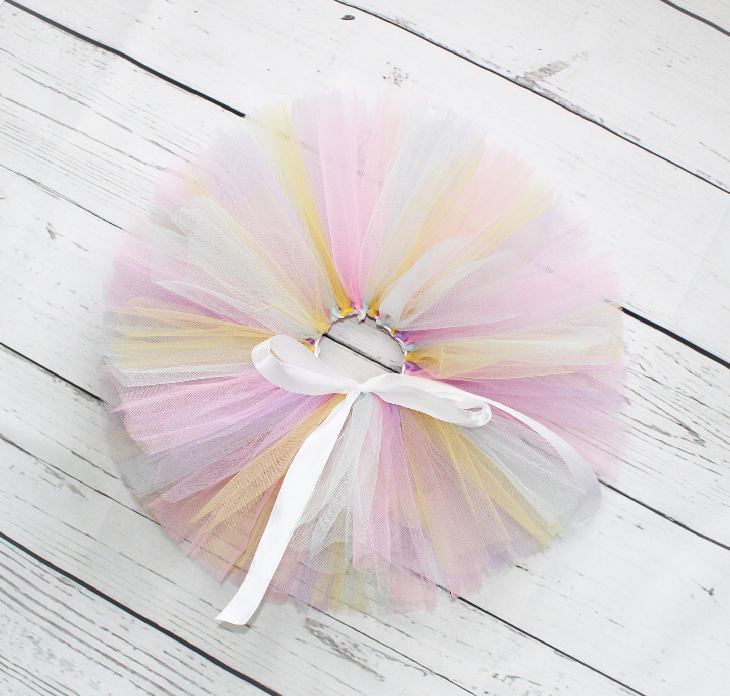 Personalised Pastel Rainbow 1st Birthday Tutu Outfit