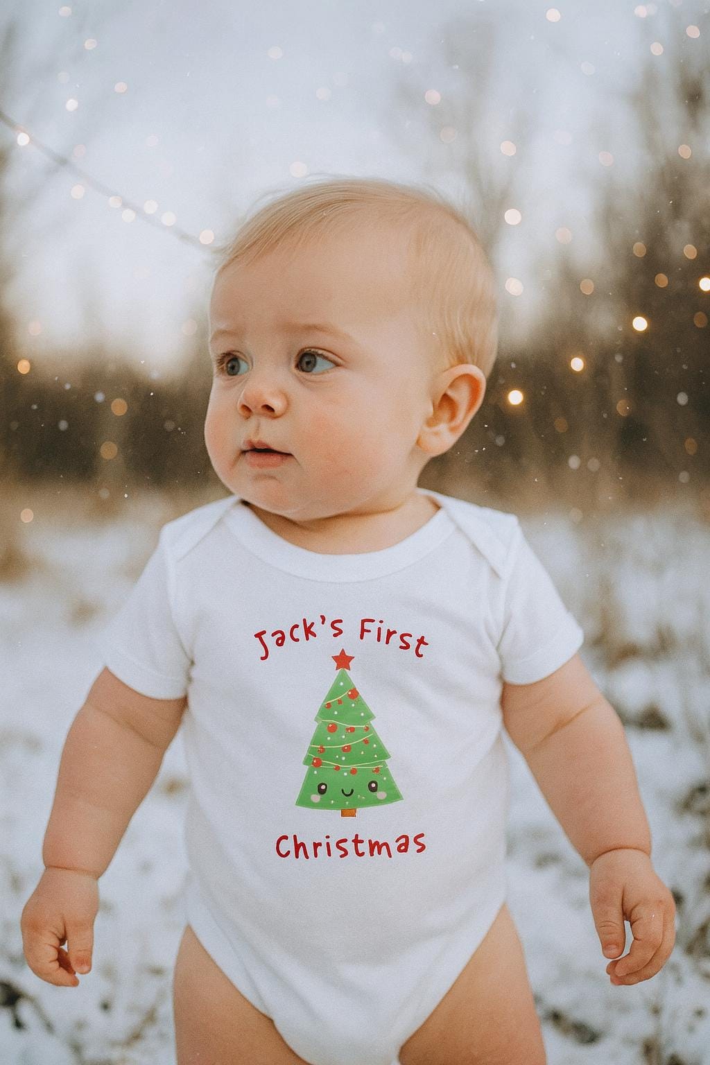 Personalised Boys Christmas Tree Vest