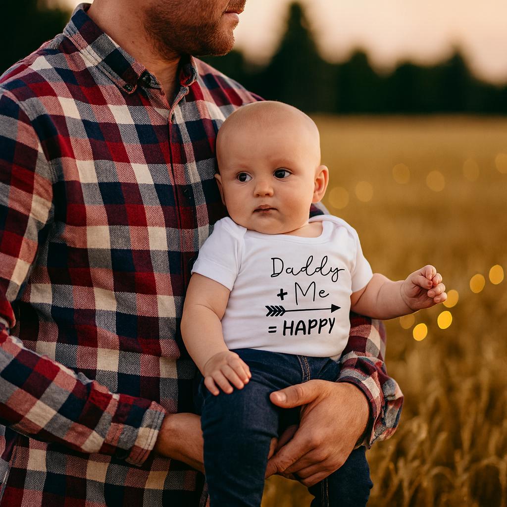 Daddy + Me = Happy Bodysuit