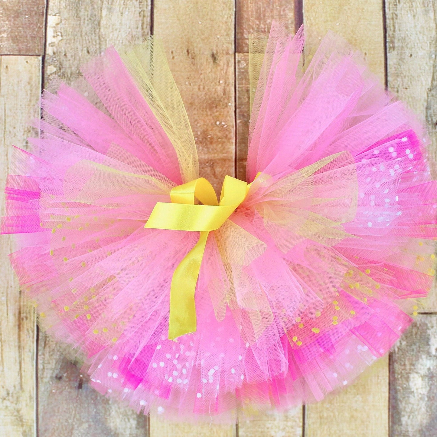 Easter Yellow & Pink Tutu Skirt