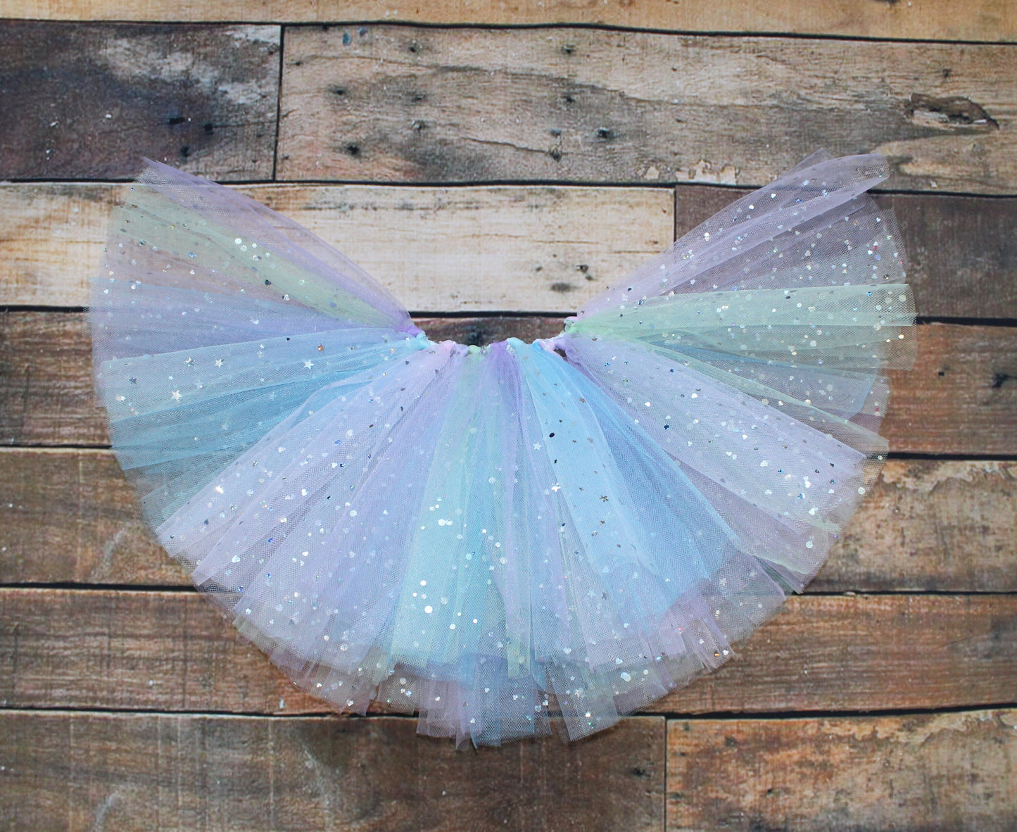 Blue Pastel Rainbow 1st Birthday Outfit