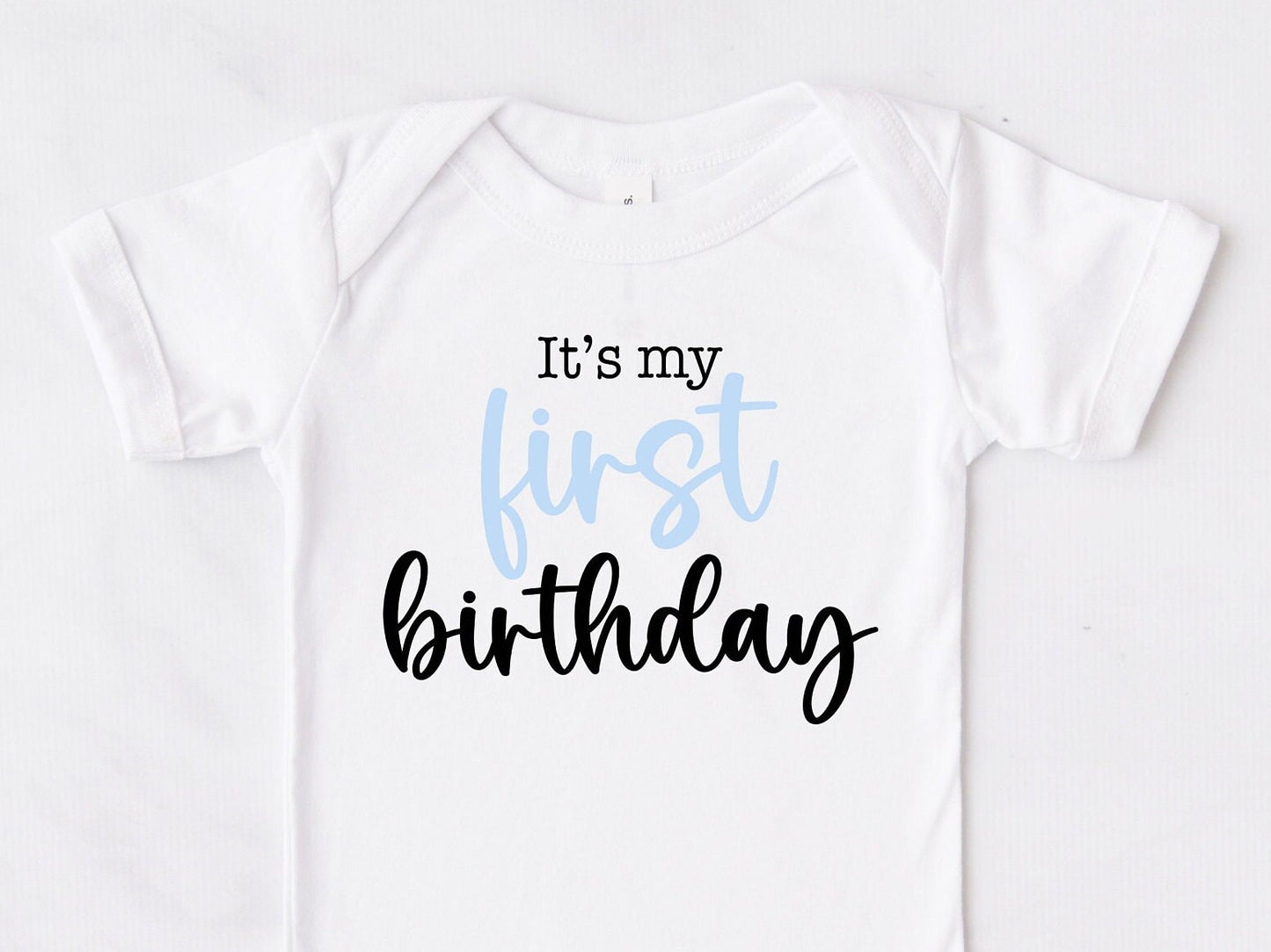 Baby Boy 1st Birthday Bodysuit