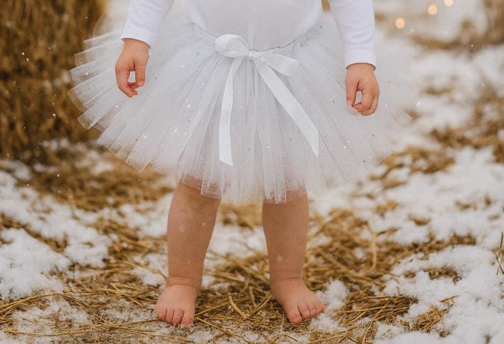 Baby Girls Sparkly Winter Tutu Skirt