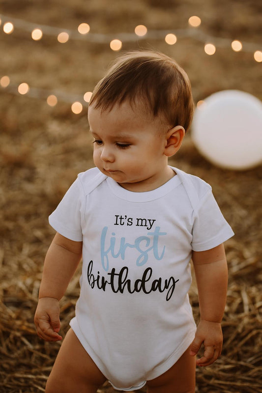 Baby Boy 1st Birthday Bodysuit