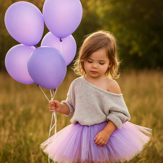 Lilac Tutu Skirt with Gold Sparkle