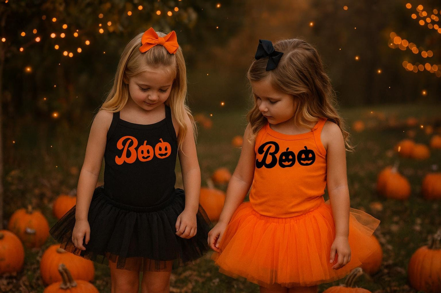 Boo Halloween Top for Girls