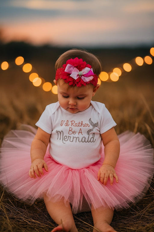 I'd Rather be a Mermaid Pink Tutu Set