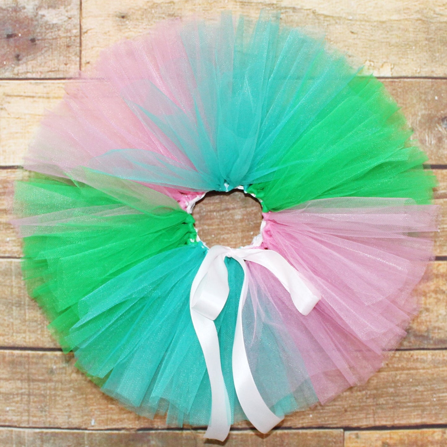 Pink, Green & Teal Tutu Skirt