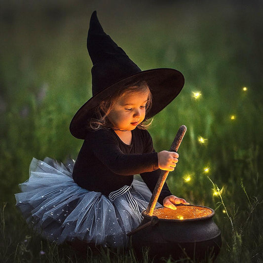 Sparkly Black & White Tutu Skirt for Witch Costume