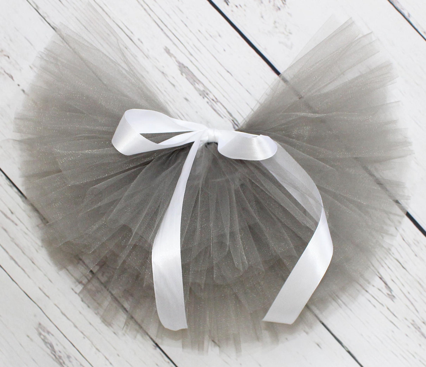 Girls Smokey Grey Tulle Tutu Skirt