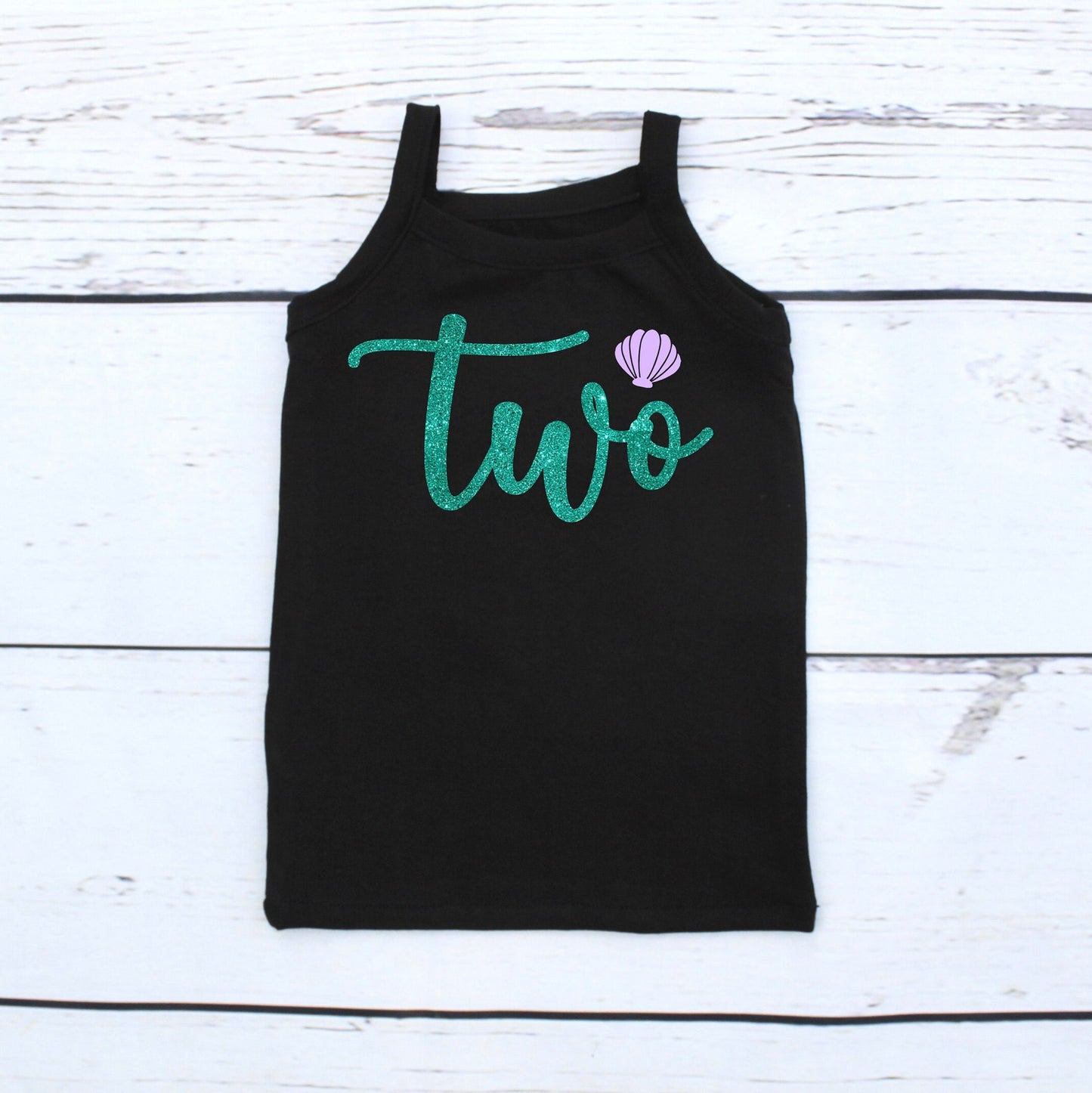 Turquoise and Lilac Mermaid 2nd Birthday Outfit