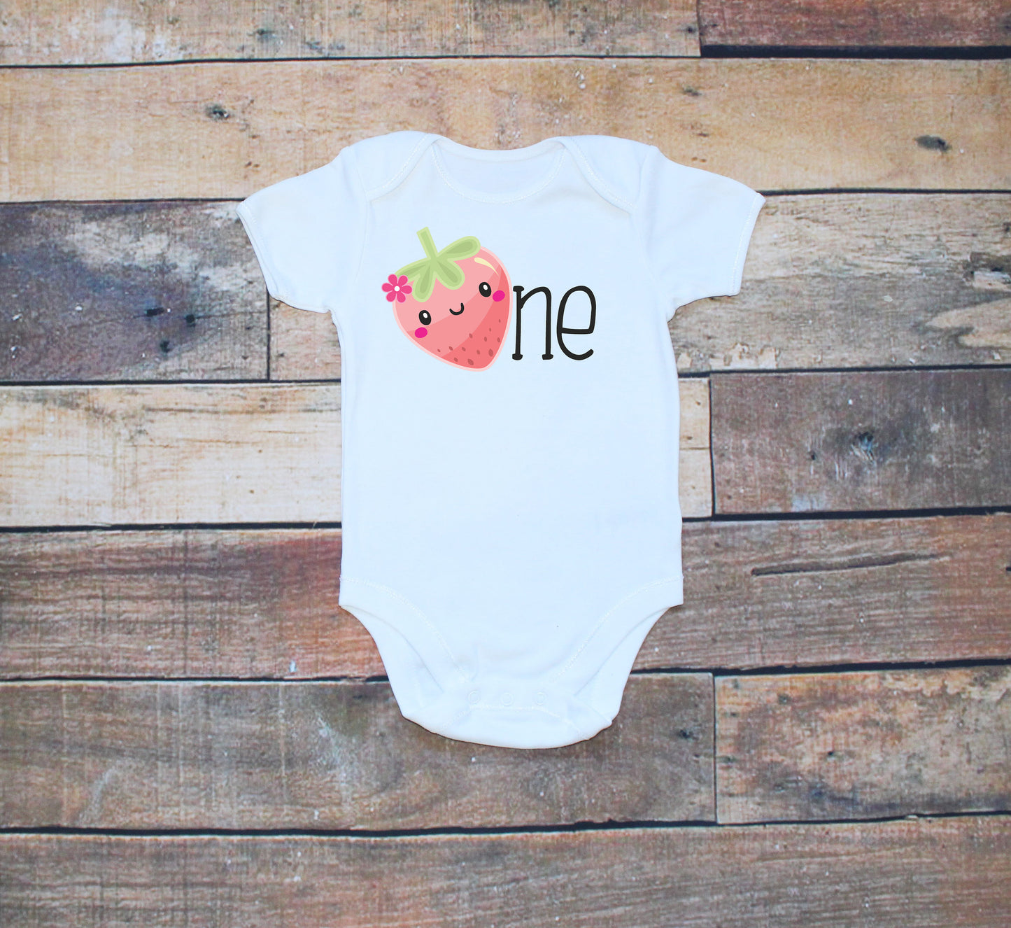 Girls Strawberry ONE Bodysuit