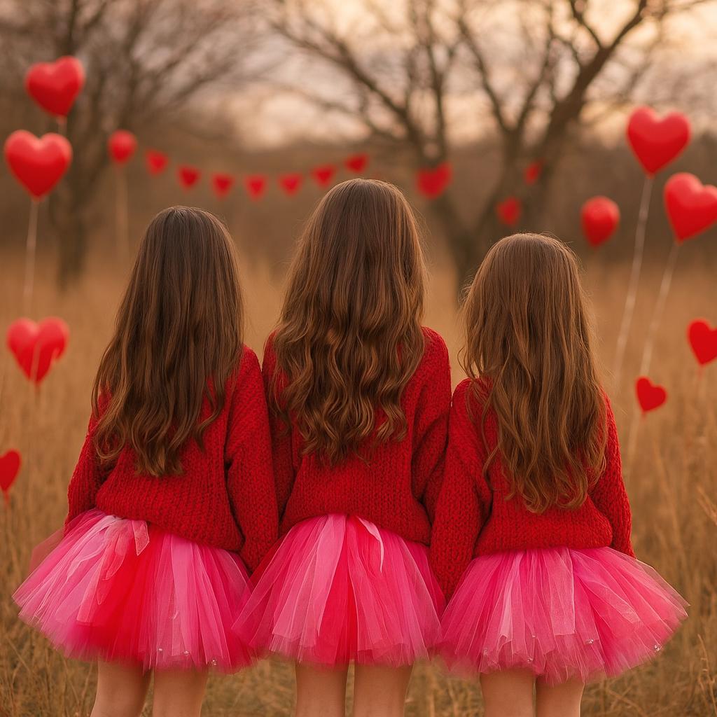 Girls Valentine's Day Tutu Skirt