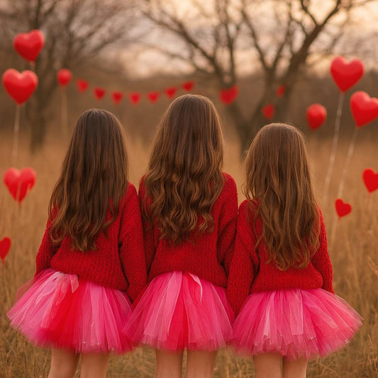 Girls Valentine's Day Tutu Skirt