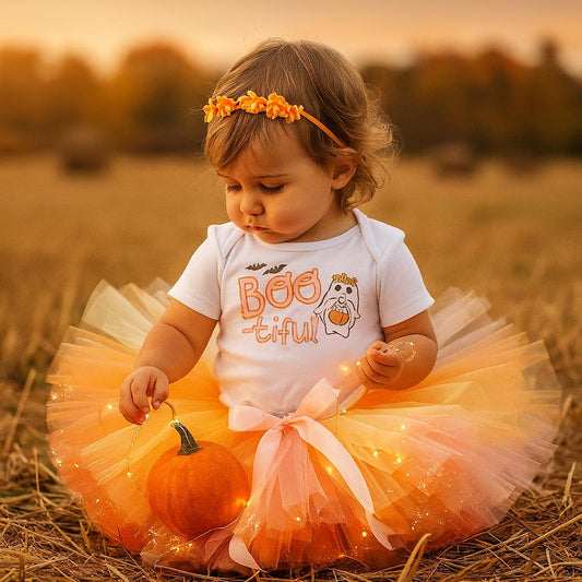 BOOtiful Baby Girl's First Halloween Tutu Outfit