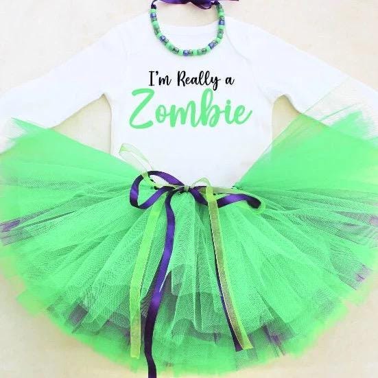Baby Girl Zombie Halloween Outfit
