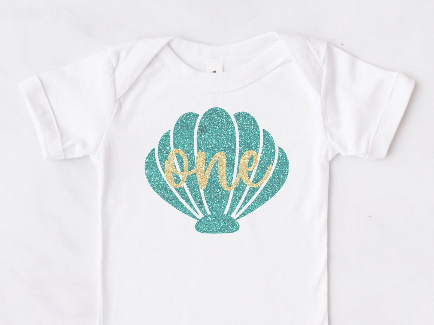 Baby Girls Mermaid 1st Birthday Bodysuit