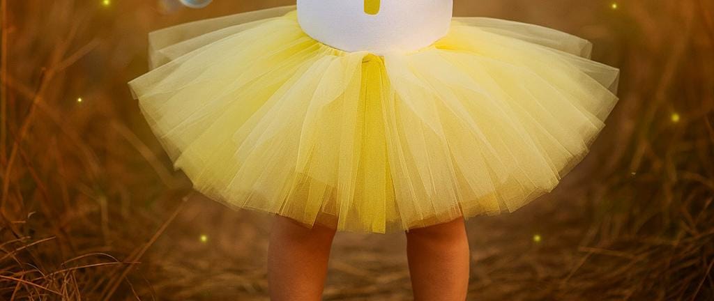 Personalised Yellow 1st Birthday Tutu Outfit