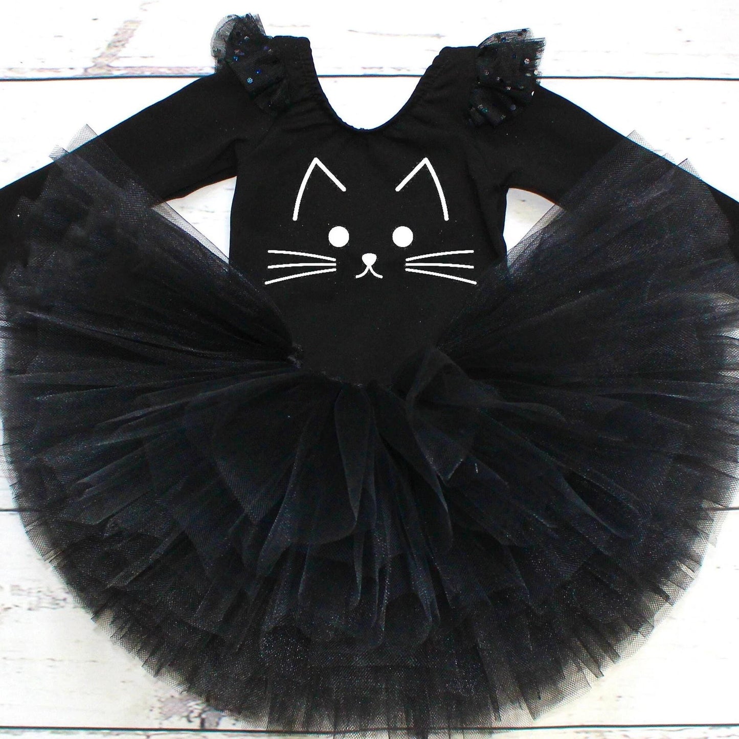 Girls Black Cat Halloween Costume