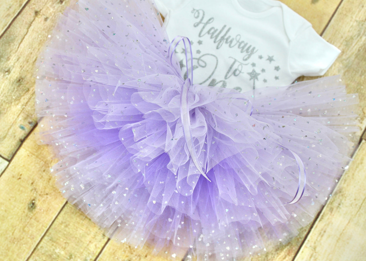 Personalised Lilac Sparkly Unicorn Tutu Set