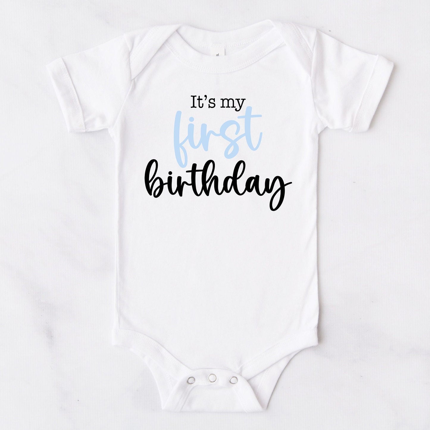 Baby Boy 1st Birthday Bodysuit