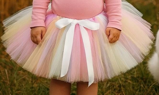 Pastel Rainbow Witch Tutu