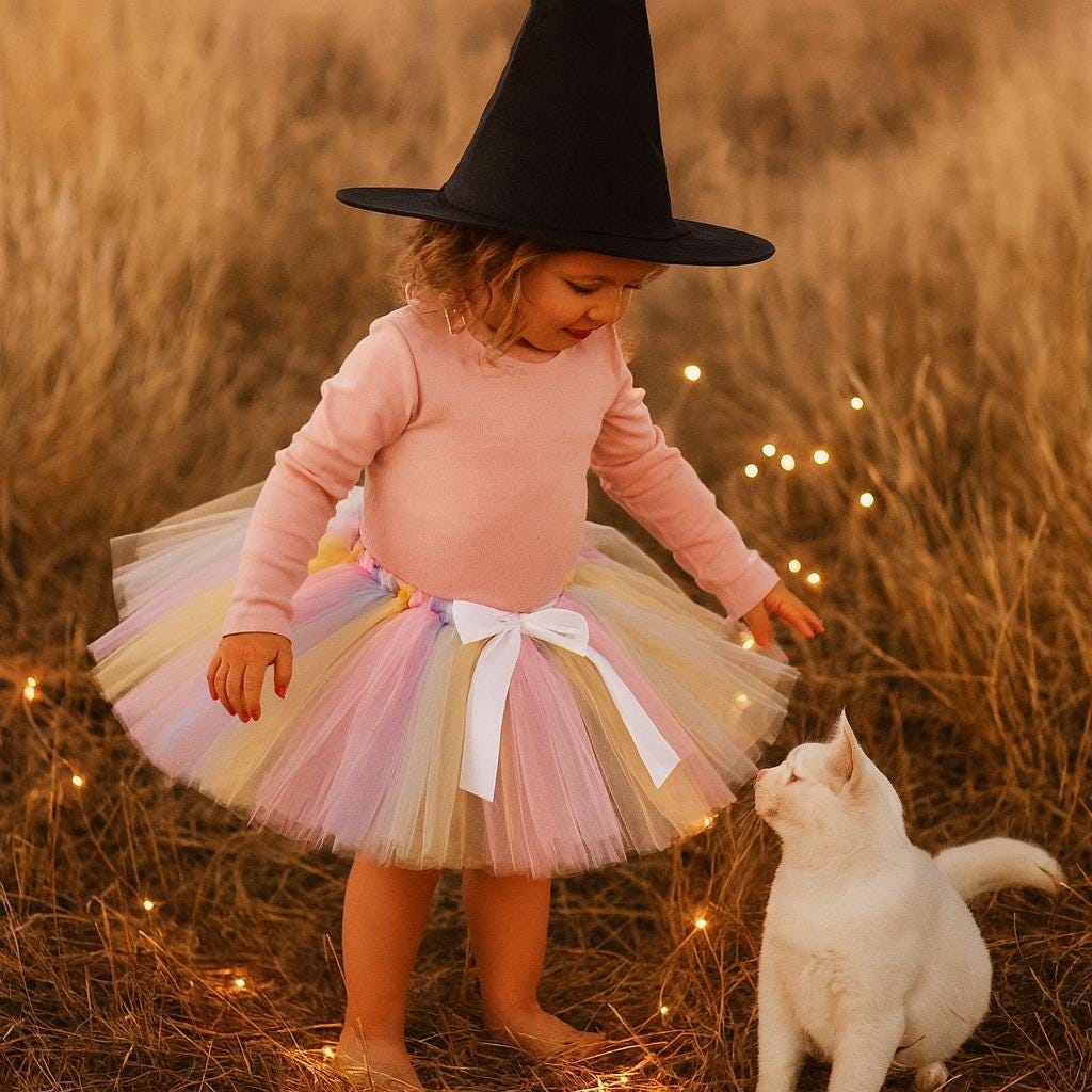 Pastel Rainbow Witch Tutu