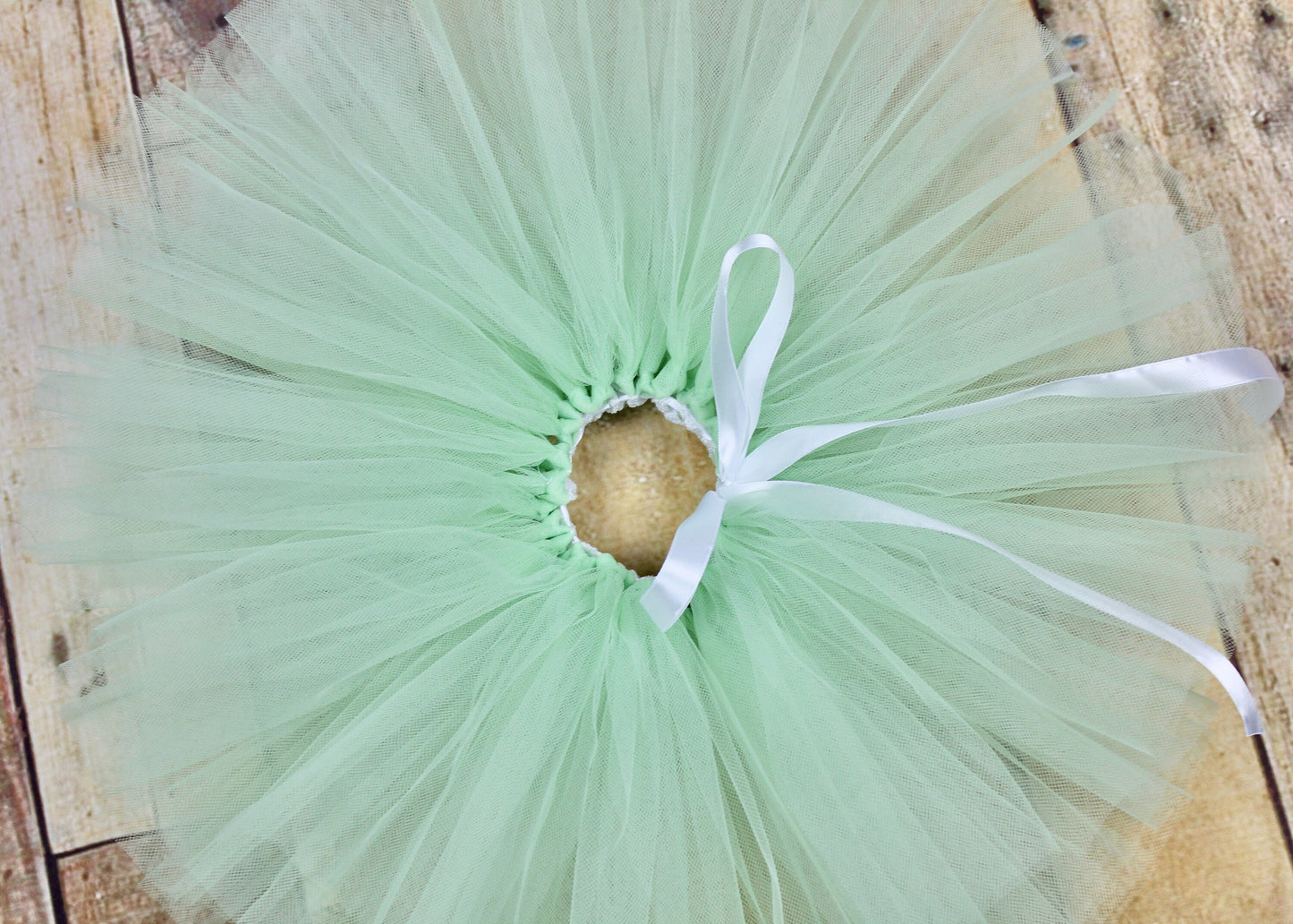 Woodland 1st Birthday Tutu Outfit in Mint Green