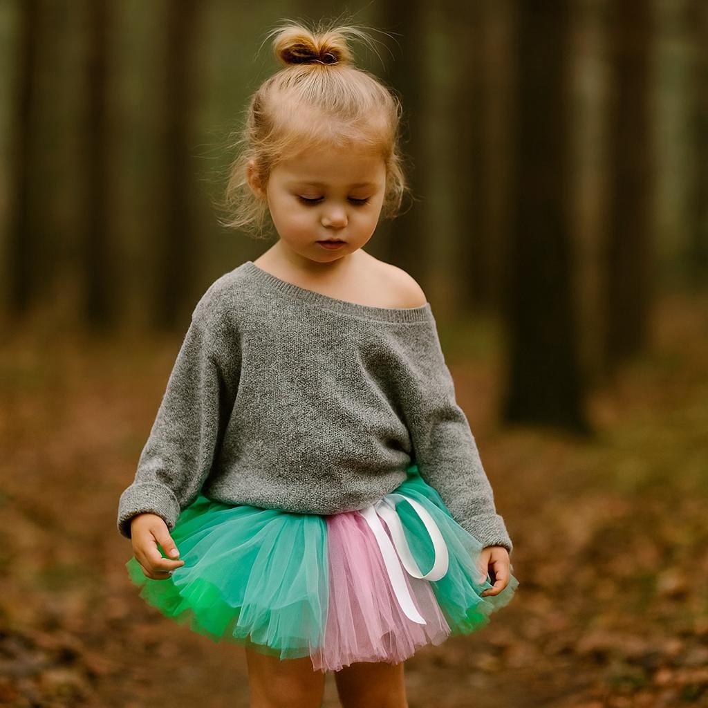 Pink, Green & Teal Tutu Skirt
