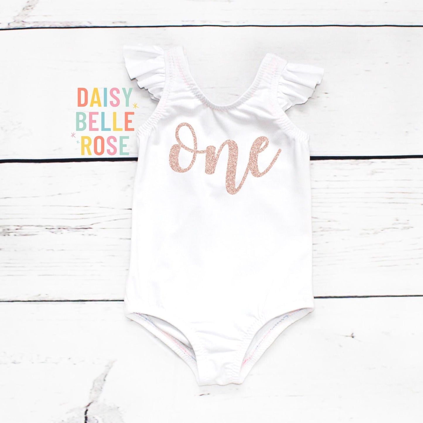 Rose Gold & Pastel Rainbow 1st Birthday Leotard and Tutu Bundle