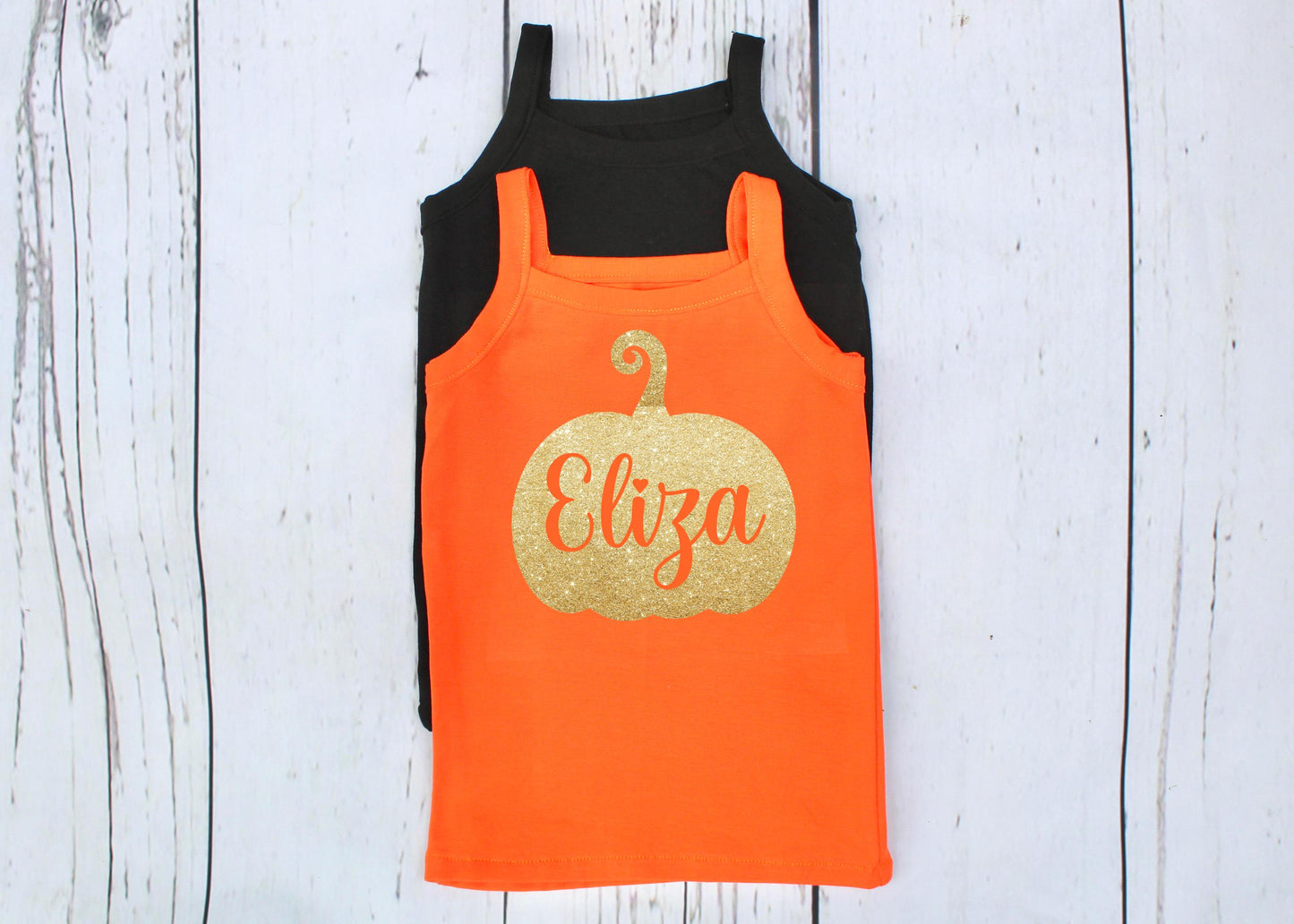 Personalised Pumpkin Halloween Top for Girls