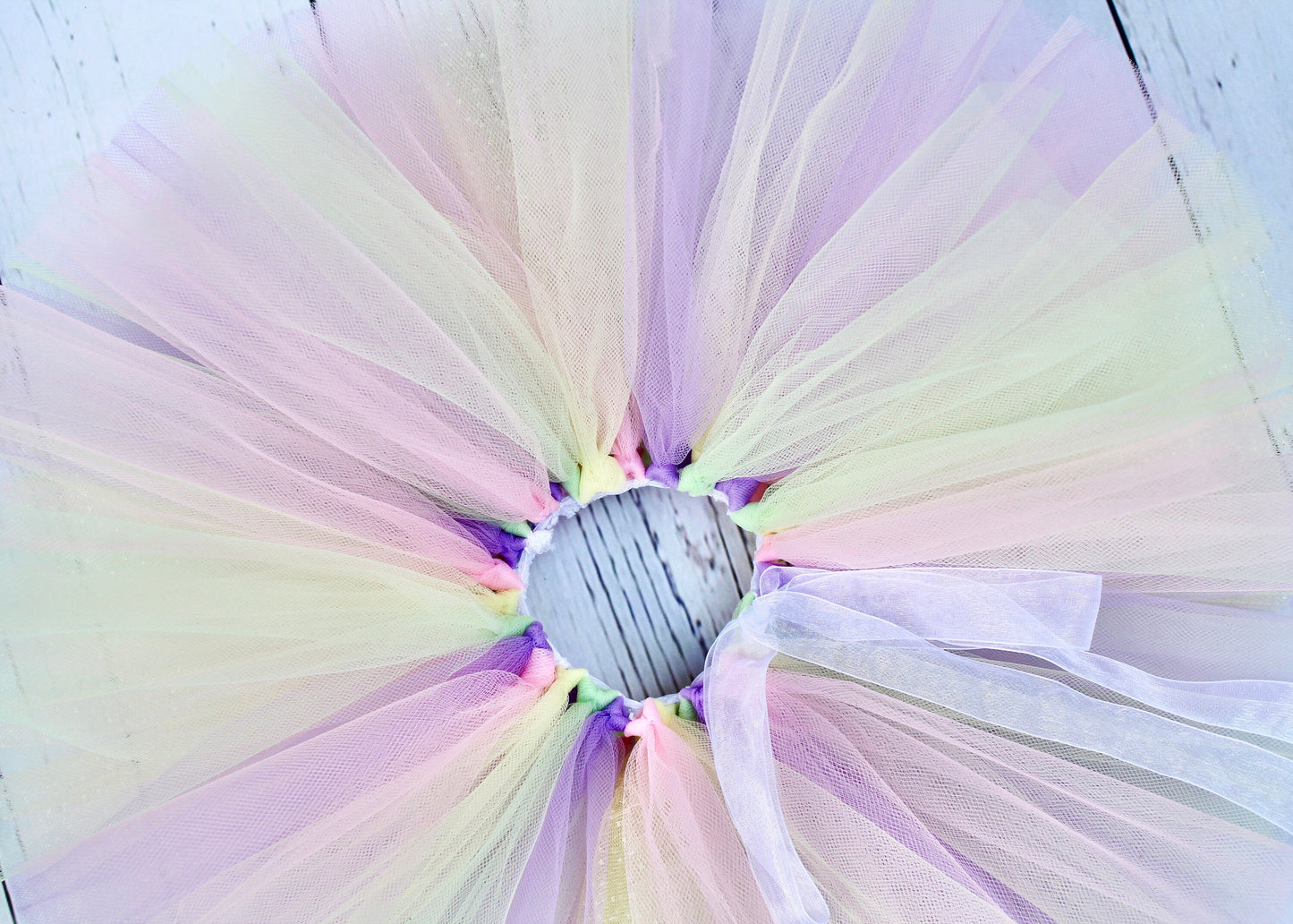 Pastel Rainbow Tulle Tutu Skirt