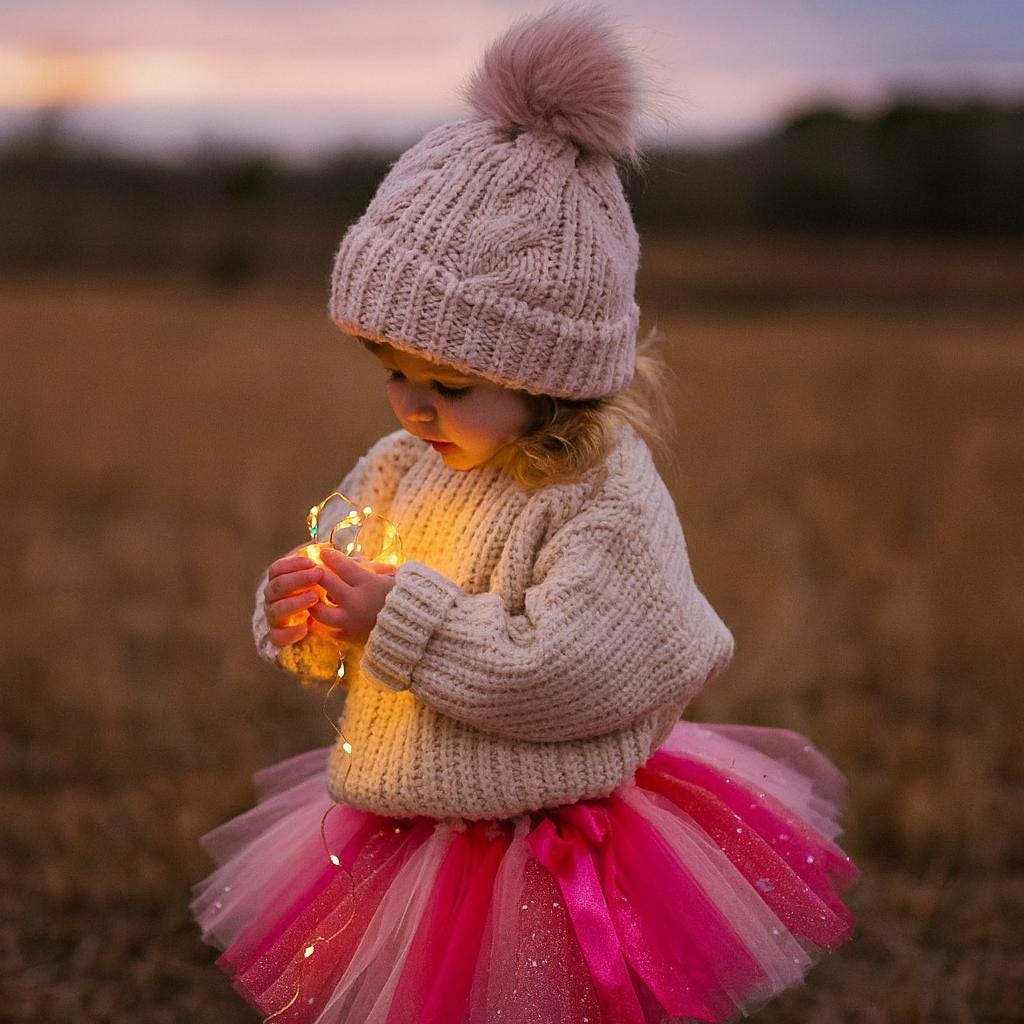 Valentine's Pink Sparkly Tutu Skirt