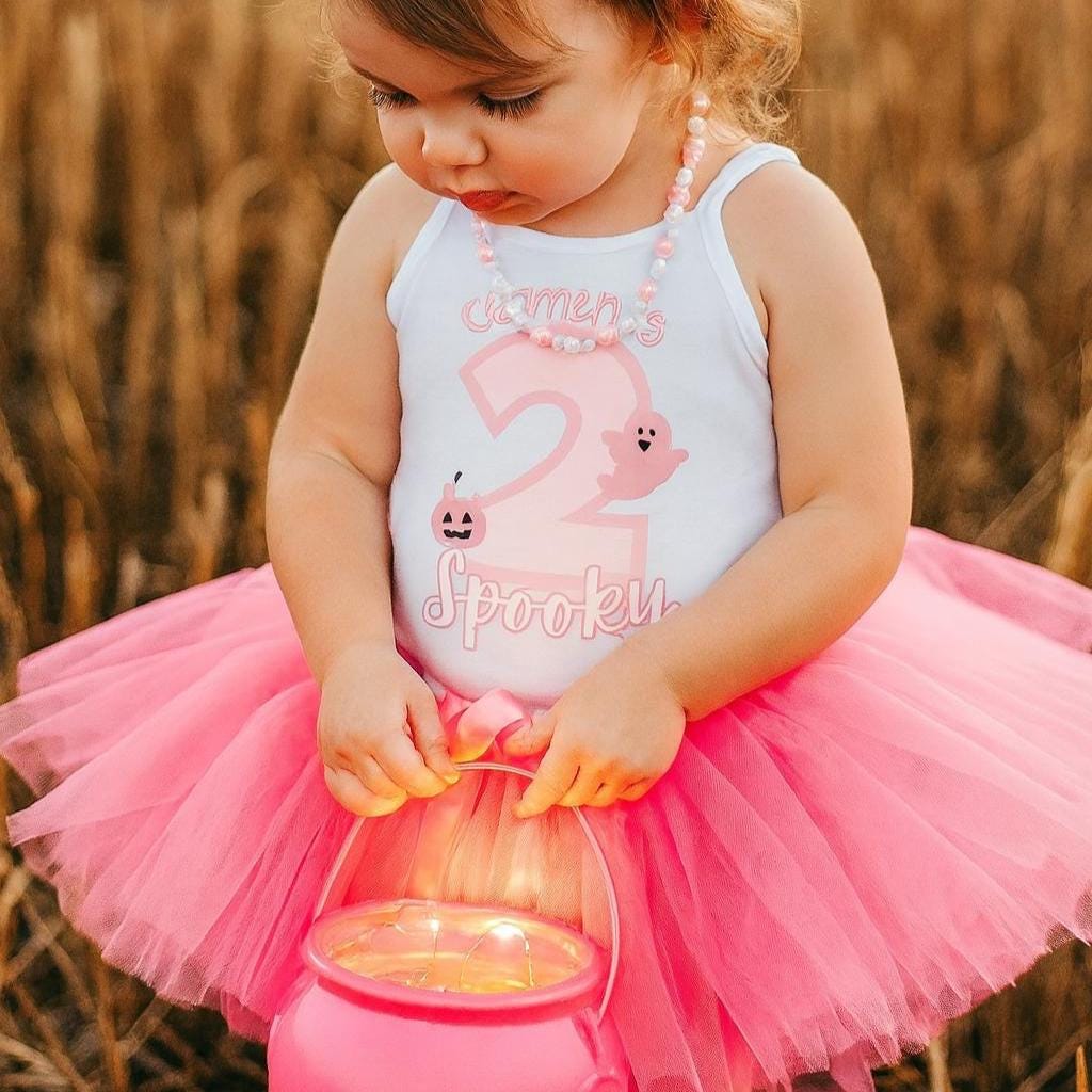 Girls 2nd Birthday Halloween Tutu Outfit