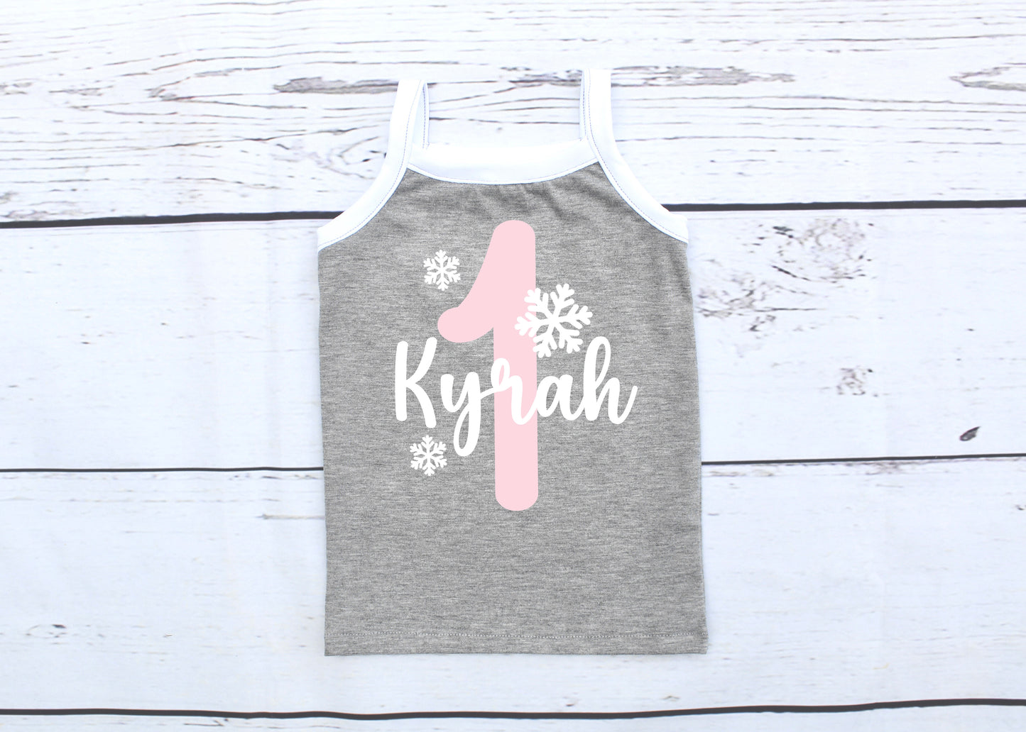 Grey Winter 1st Birthday Tutu Outfit