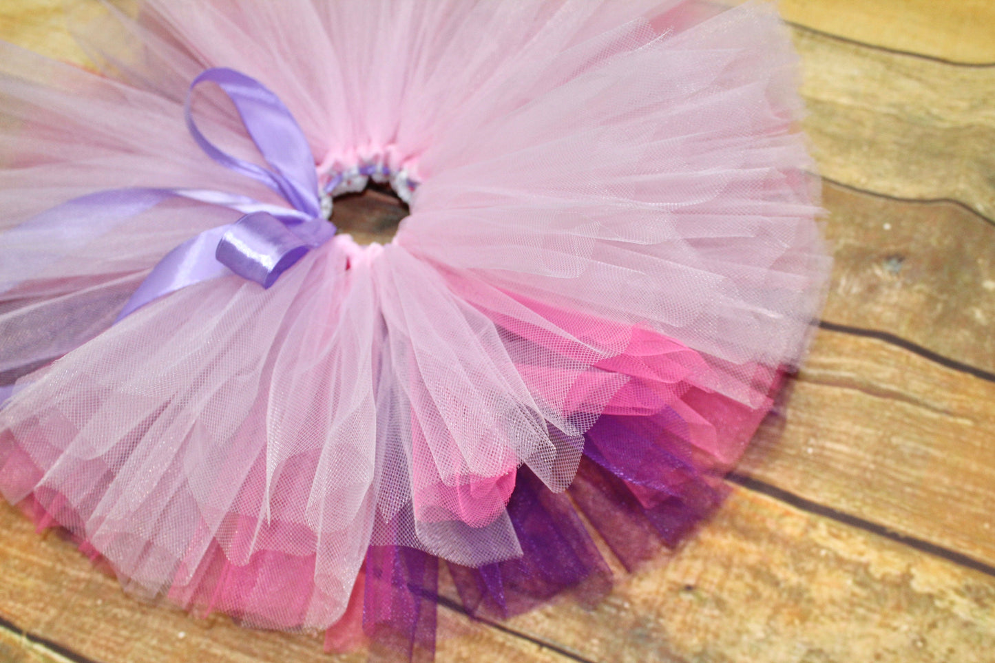 Pastel Pink, Purple & Hot Pink Ombre Tutu Skirt